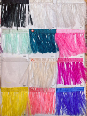 Factory in Stock 45-50cm White Ostrich Feather Wedding Flower Arrangement Feather Table Lamp Changeable Color Ostrich Feather