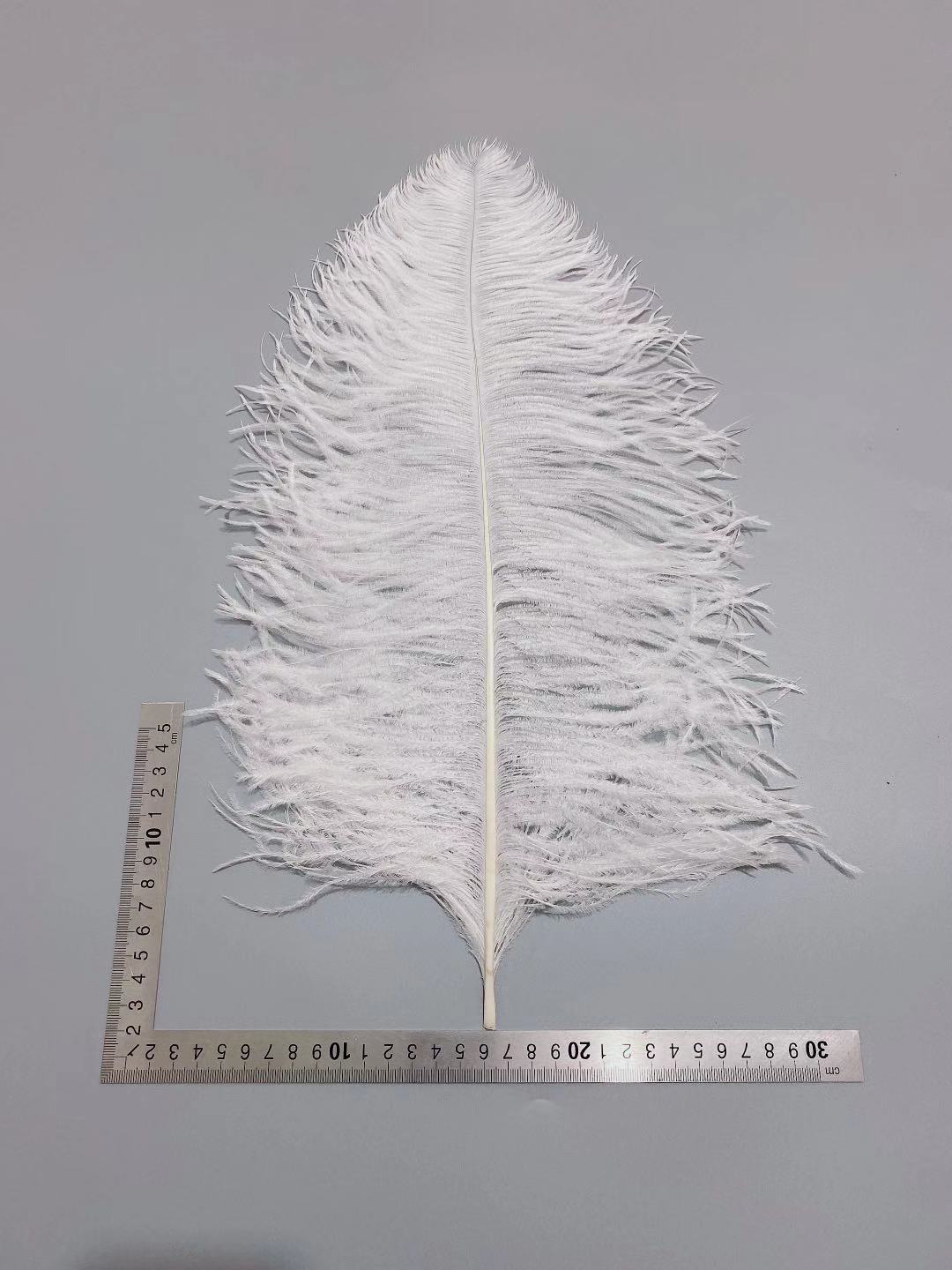 Factory in Stock 45-50cm White Ostrich Feather Wedding Flower Arrangement Feather Table Lamp Changeable Color Ostrich Feather