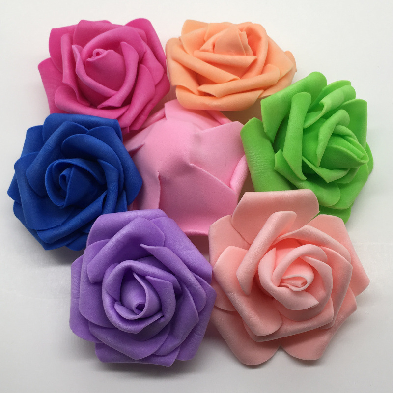 Artificial Foam PE Rose Perianth Bouquet Floral Ball Lighting Chain Production Accessories Wedding Flower Shop 6-7cm Roses Artificial Foam PE Rose Perianth Bouquet Floral Ball Lighting Chain Production Accessories Wedding Flower Shop 6-7cm Roses