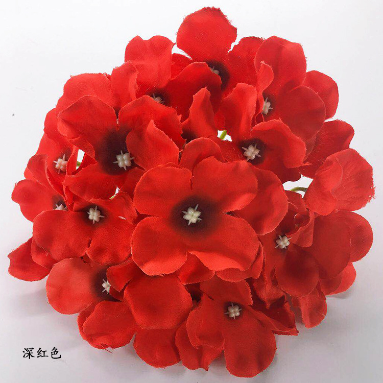Artificial Flower Hydrangea Wedding Fake Silk Flower Wedding Flower Bouquet Headdress DIY Flower Shooting Props