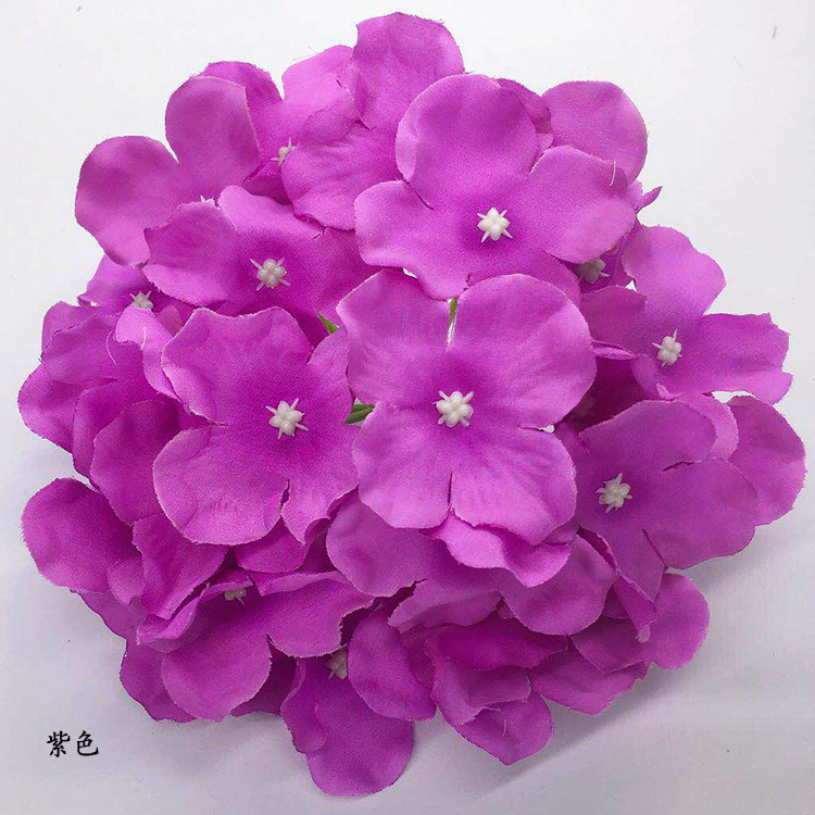 Artificial Flower Hydrangea Wedding Fake Silk Flower Wedding Flower Bouquet Headdress DIY Flower Shooting Props