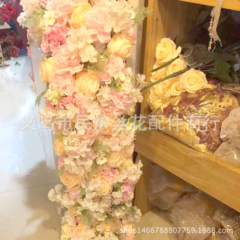 Artificial Flower Hydrangea Wedding Fake Silk Flower Wedding Flower Bouquet Headdress DIY Flower Shooting Props