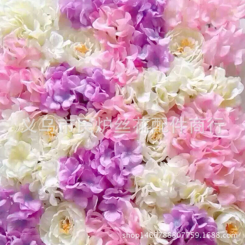 Artificial Flower Hydrangea Wedding Fake Silk Flower Wedding Flower Bouquet Headdress DIY Flower Shooting Props