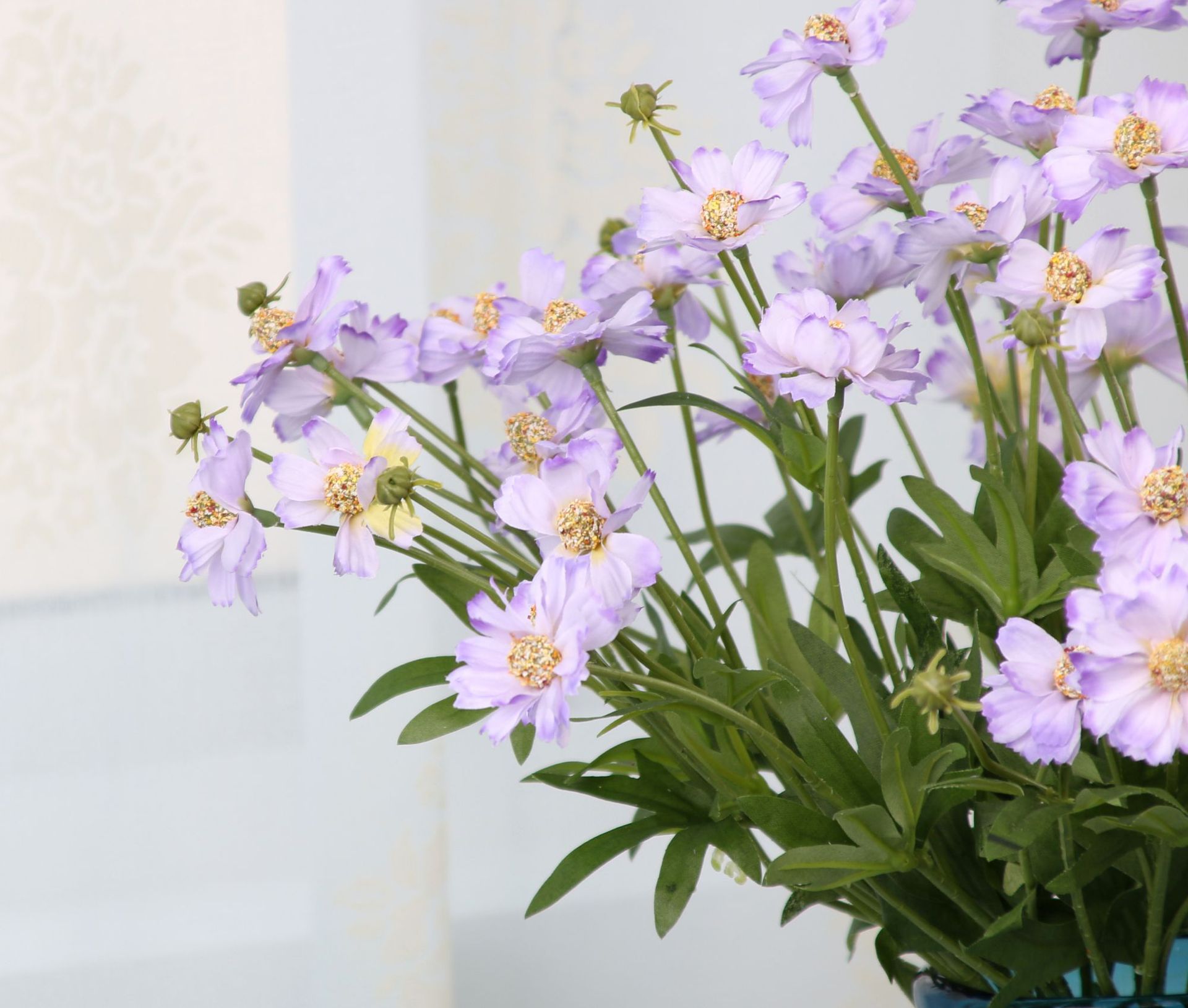 Factory wholesale single-branch imitation flower small autumn chrysanthemum multi-color wedding flower false vase flower decoration flowers