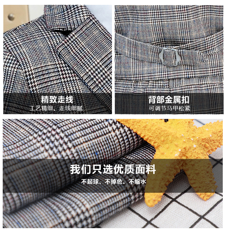 Children's Small Suit Suit Fleece-Lined Thickened Boy Host Speech Dress Boy Wedding Flower Girl New Year Clothes Children's Small Suit Suit Fleece-Lined Thickened Boy Host Speech Dress Boy Wedding Flower Girl New Year Clothes
