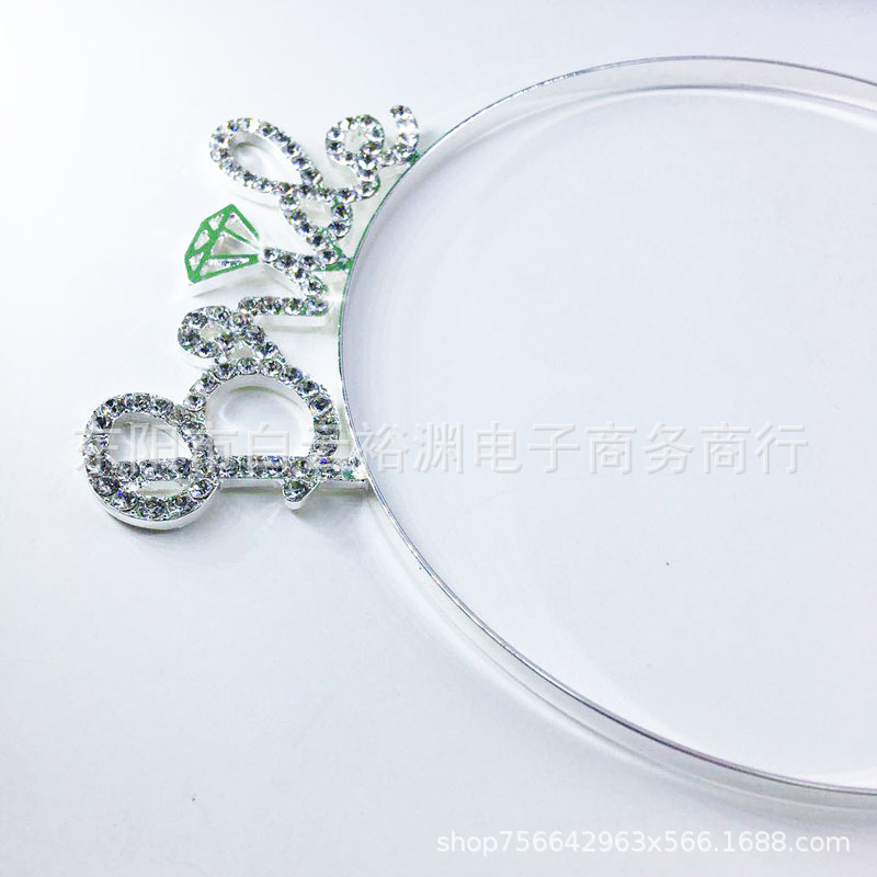 Alloy Dot Diamond Letter Hair Band EurAmerican Wedding Flower Child Crown