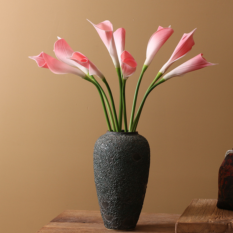 Yibo High-quality Imitation Plant Pu Artificial Flower Sea Taro Common Calla Home Decoration Wedding Flower Direct Photography Wholesale