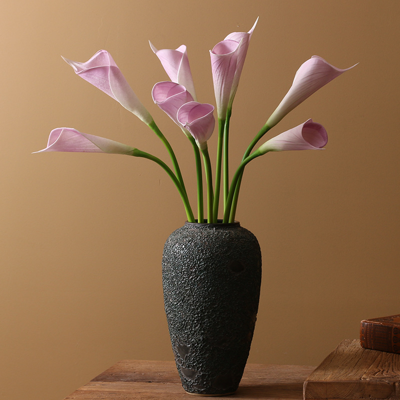 Yibo High-quality Imitation Plant Pu Artificial Flower Sea Taro Common Calla Home Decoration Wedding Flower Direct Photography Wholesale