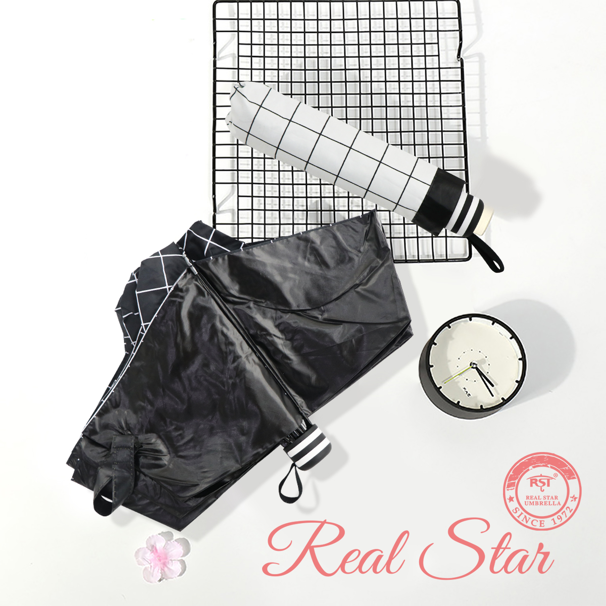 RST398 hot style plaid umbrella sunshade umbrella sai umbrella three fold umbrella short umbrella wholesale