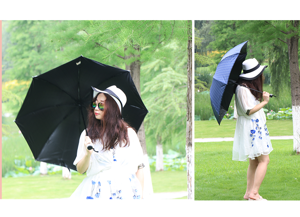 RST398 hot style plaid umbrella sunshade umbrella sai umbrella three fold umbrella short umbrella wholesale