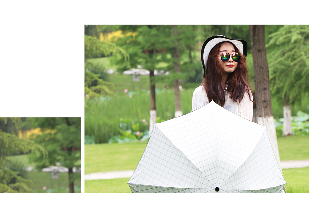 RST398 hot style plaid umbrella sunshade umbrella sai umbrella three fold umbrella short umbrella wholesale