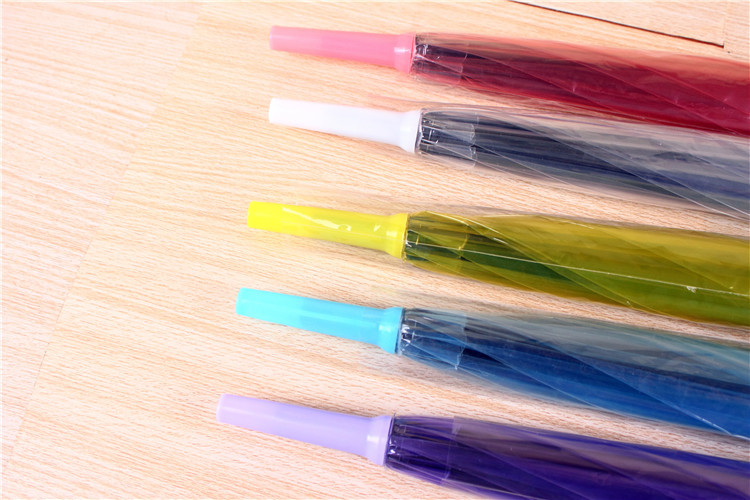 Fashion Korean PVC transparent umbrella dance performance long handle umbrella straight handle advertising umbrella Fashion Korean PVC transparent umbrella dance performance long handle umbrella straight handle advertising umbrella