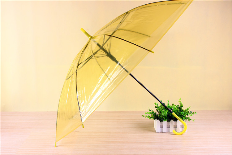 Fashion Korean PVC transparent umbrella dance performance long handle umbrella straight handle advertising umbrella Fashion Korean PVC transparent umbrella dance performance long handle umbrella straight handle advertising umbrella