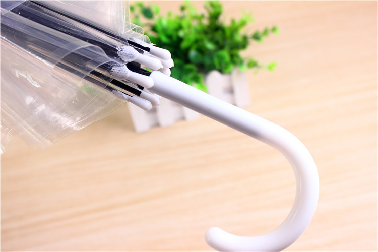 Fashion Korean PVC transparent umbrella dance performance long handle umbrella straight handle advertising umbrella Fashion Korean PVC transparent umbrella dance performance long handle umbrella straight handle advertising umbrella