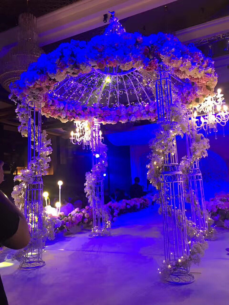 European-style iron yi Mongolian stage wedding flower pavilion ceremony pavilion photography props.