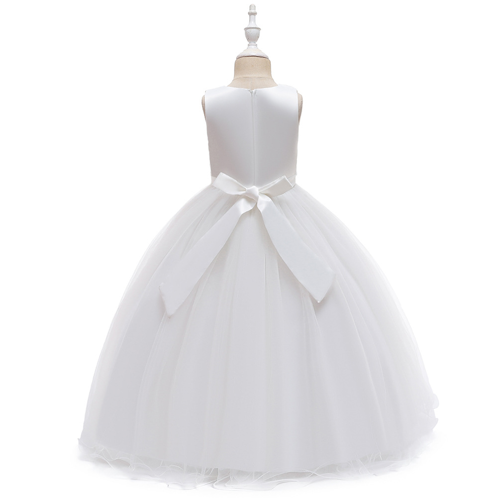 Europe and the United States girls dress wedding flower child Dress Children Piano Performance Dress long style dress Manufacturers Direct sale
