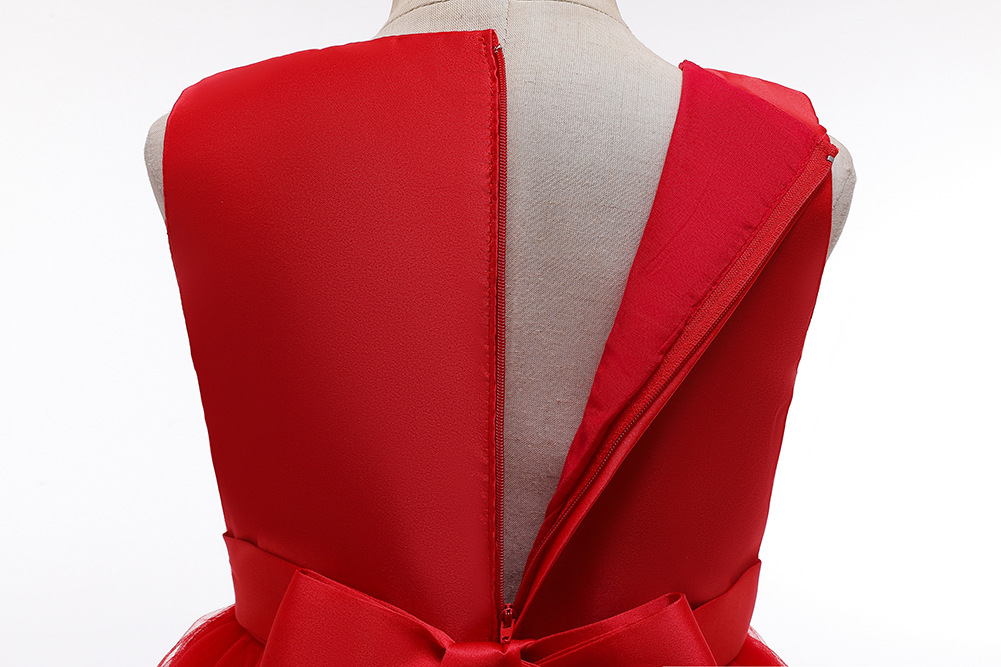 Europe and the United States girls dress wedding flower child Dress Children Piano Performance Dress long style dress Manufacturers Direct sale