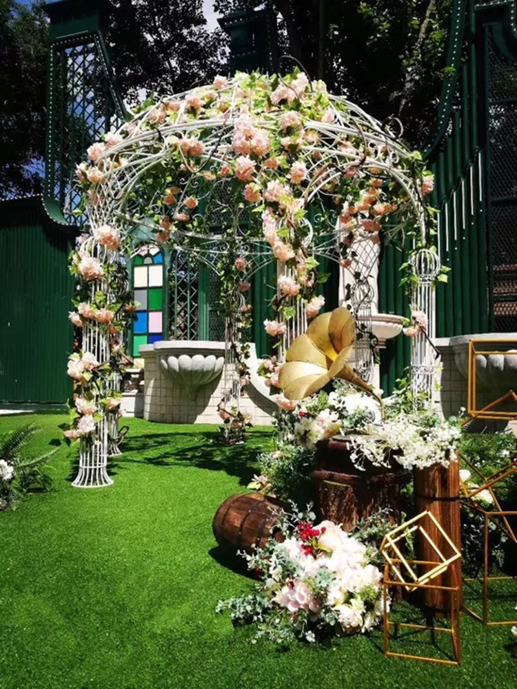 Wedding props european-style iron art ceremony pavilion wedding flower pavilion.