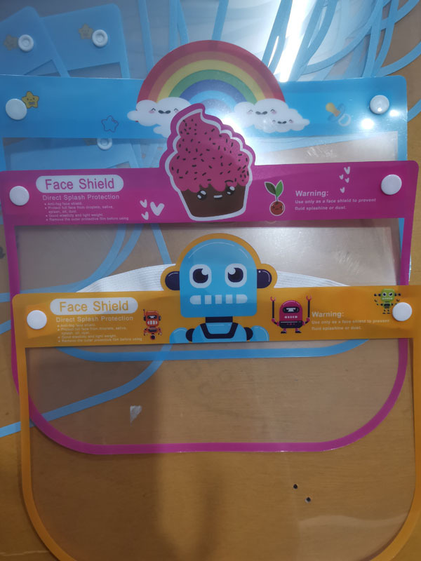 Double-Sided Anti-Fog Anti-Splash Isolation Anti-Droplet Cartoon Full Face HD Transparent Sponge Protective Mask for Children Double-Sided Anti-Fog Anti-Splash Isolation Anti-Droplet Cartoon Full Face HD Transparent Sponge Protective Mask for Children