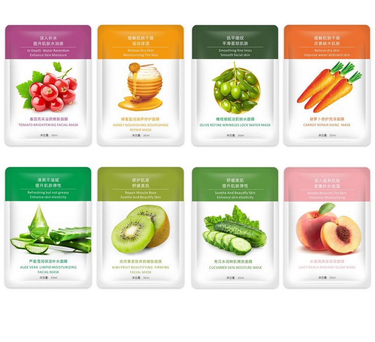 Fruit Mask Peach Cucumber Plant Moisturizing, Hydrating and Nourishing Mask