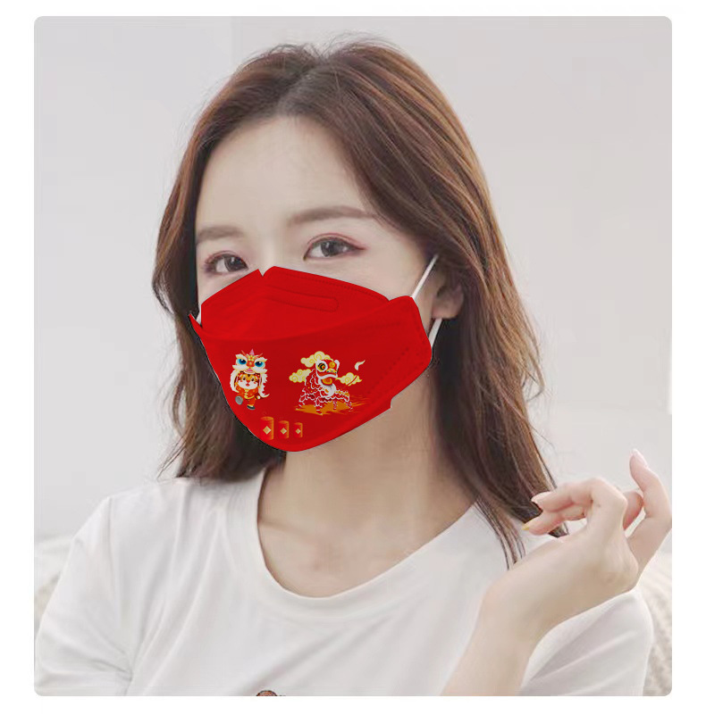 2022 New Year Mask Korean Kn94 10 PCs Tiger Year Fish Mouth Type 4 Layers 3D Red Kn 94 Wholesale 2022 New Year Mask Korean Kn94 10 PCs Tiger Year Fish Mouth Type 4 Layers 3D Red Kn 94 Wholesale