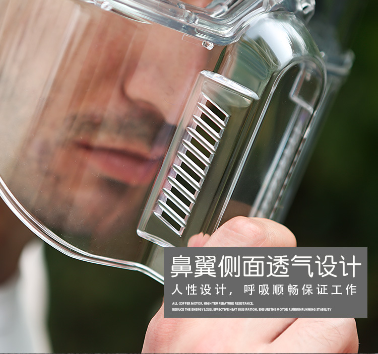 Anti-Splash Anti-Dust Polishing Impact Transparent Kitchen Protective Mask Face Screen Protective Mask Full Face Face Protective