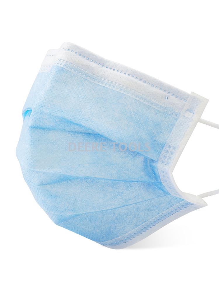 Disposable adult respirator three layer fusible spray mask CE certification can be exported