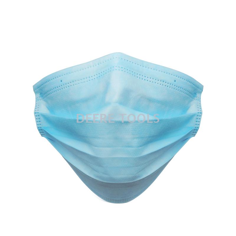 Disposable adult respirator three layer fusible spray mask CE certification can be exported