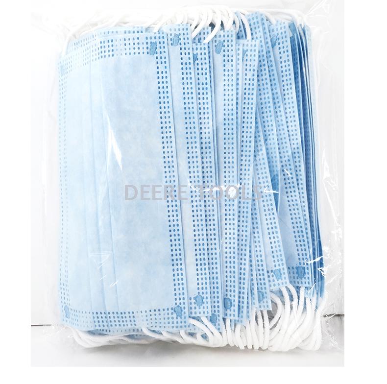 Disposable adult respirator three layer fusible spray mask CE certification can be exported
