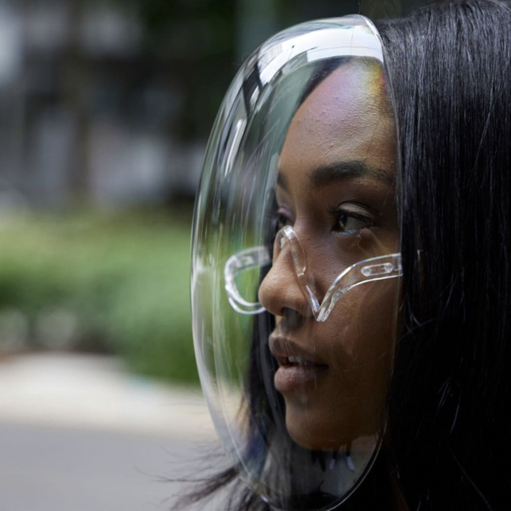 Extended Version Goggles Mask Full Face Goggles Anti-Oil Smoke Dust-Proof Anti-Splash Foam Anti-Fog with Protective Film