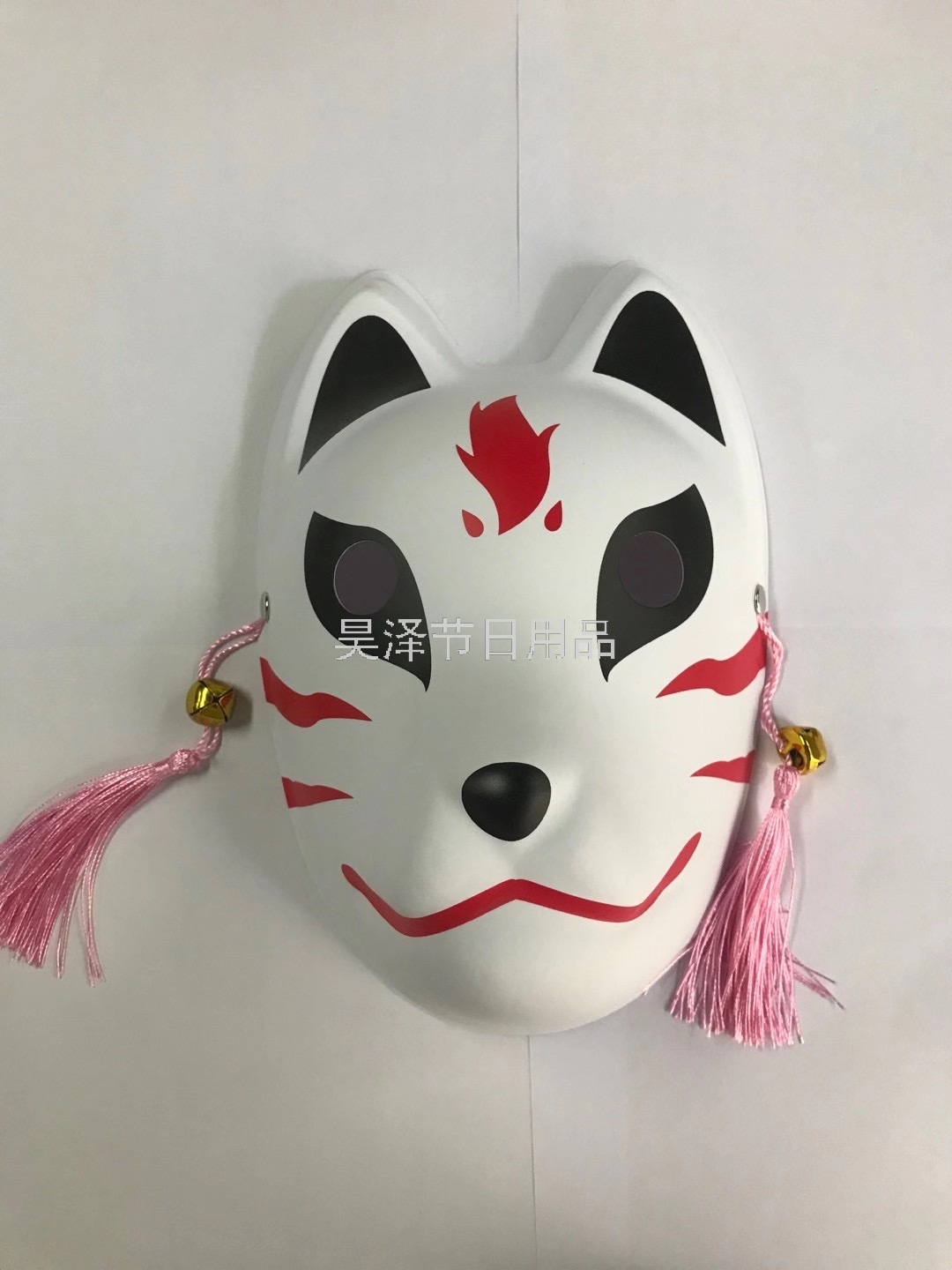 PVC Full Face Hand-Painted Mask Anime Cos Cat Fox Secondary Element with Tassel Bell Cat Mask Comic Show Jingle PVC Full Face Hand-Painted Mask Anime Cos Cat Fox Secondary Element with Tassel Bell Cat Mask Comic Show Jingle