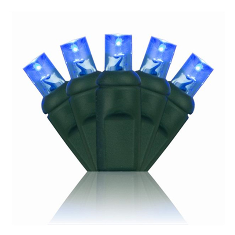 UL certified 110VLED lamp string 100 lamp injection molding 5MMLED led colorful Christmas lights decorative lamp string