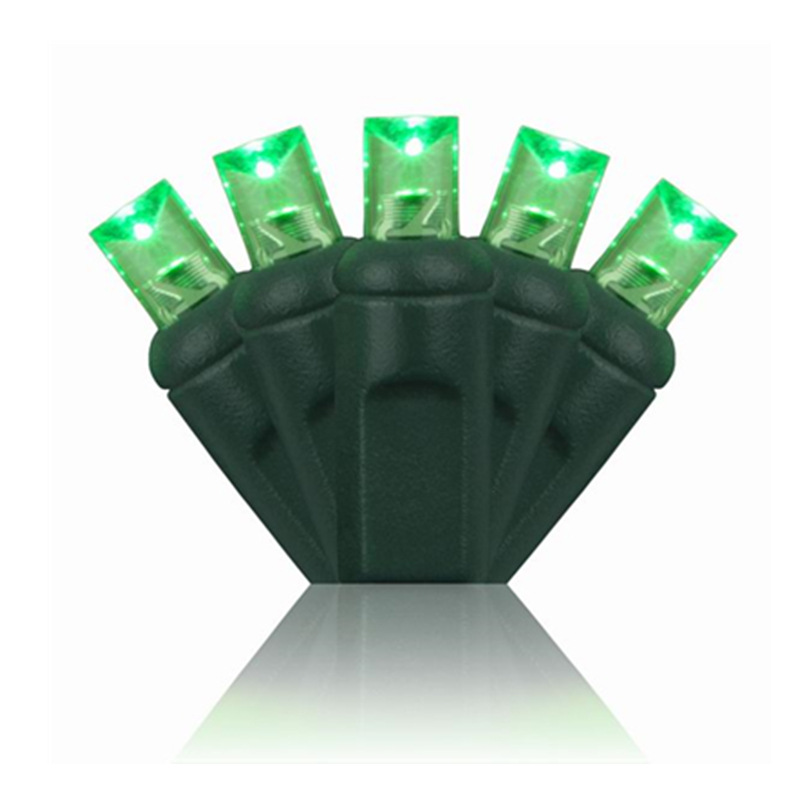 UL certified 110VLED lamp string 100 lamp injection molding 5MMLED led colorful Christmas lights decorative lamp string