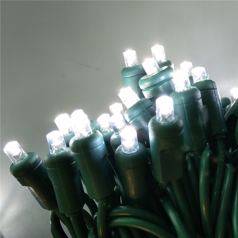 UL certified 110VLED lamp string 100 lamp injection molding 5MMLED led colorful Christmas lights decorative lamp string