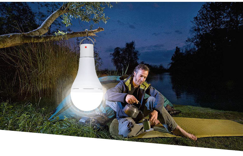 LED Solar Bulb Garden Lamp Solar Remote Control Lights Solar Spotlights Camping Night Light Christmas Lights
