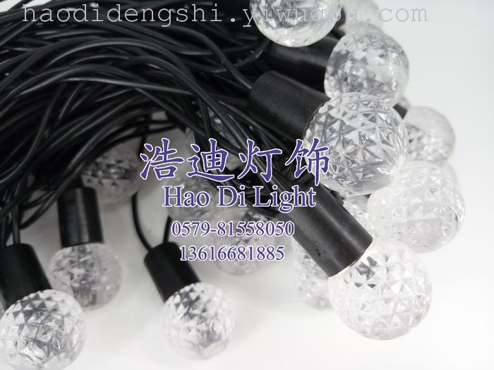 The new LED Christmas lights 28 light transparent ball lamp The new LED Christmas lights 28 light transparent ball lamp