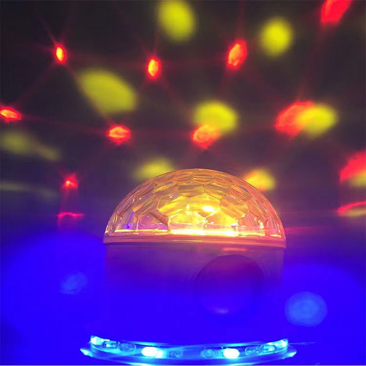 Bluetooth Star Light Small Sun Colorful Mushroom Crystal Stage Lights Led Rotating Small Magic Ball Christmas Lights