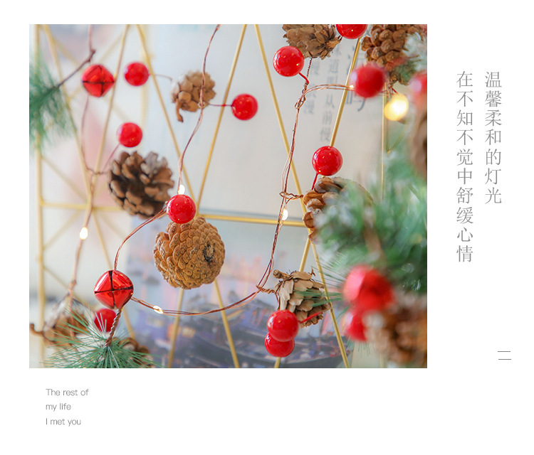 Wholesale New Amazon Christmas Pine Cone Lighting Chain Pine Needle Lighting Chain Led Copper Wire christmas lights Wholesale New Amazon Christmas Pine Cone Lighting Chain Pine Needle Lighting Chain Led Copper Wire christmas lights