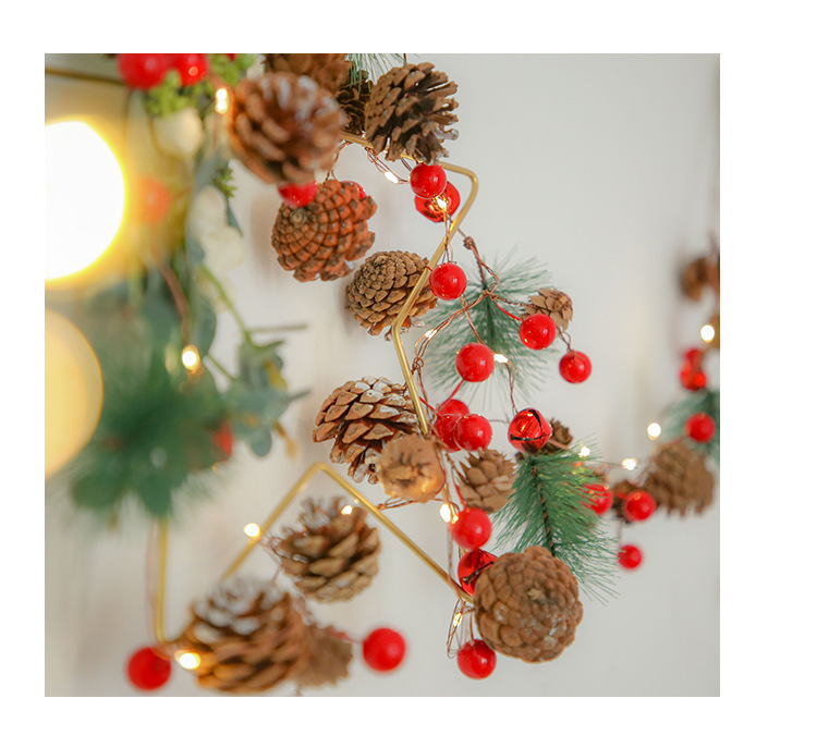 Wholesale New Amazon Christmas Pine Cone Lighting Chain Pine Needle Lighting Chain Led Copper Wire christmas lights Wholesale New Amazon Christmas Pine Cone Lighting Chain Pine Needle Lighting Chain Led Copper Wire christmas lights