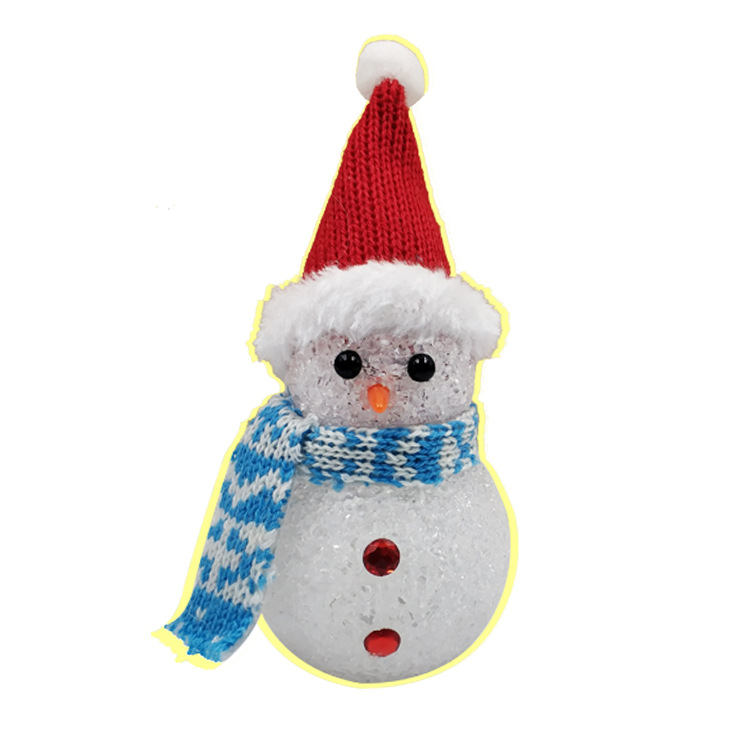 Wholesale Christmas Old Man Small Night Lamp LED Luminous Christmas Snowman Luminous Toy Particles Colorful Christmas Lights