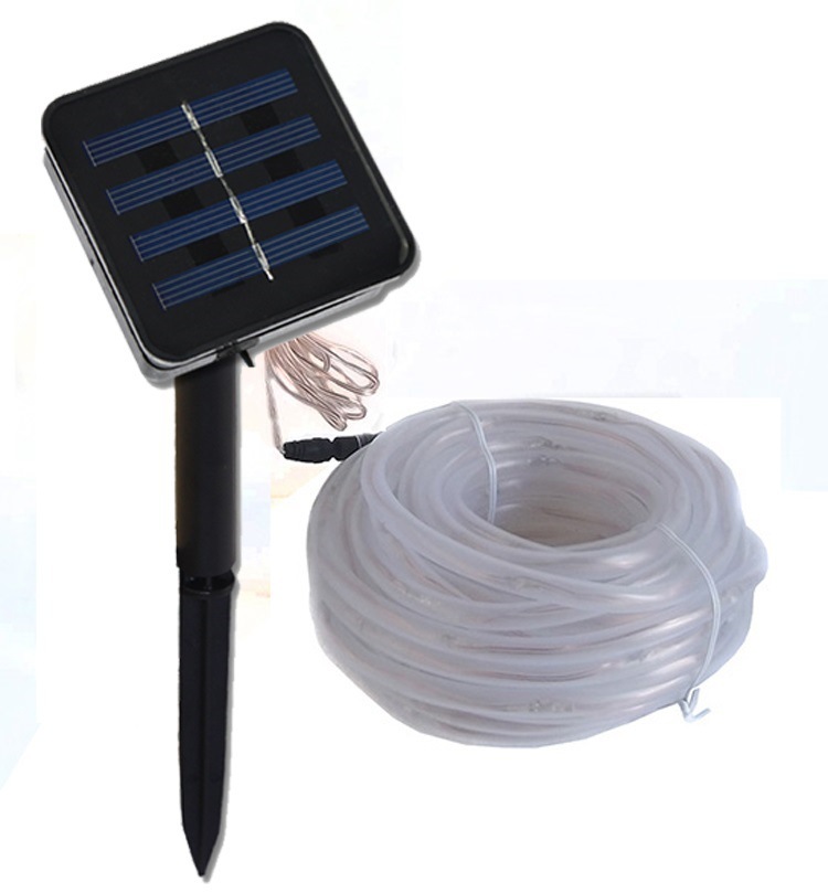 Outdoor Waterproof LED Solar String Lights Battery Garden Lamp Christmas Lights Manufacturer Platinum 9 Silicone Tube Light String