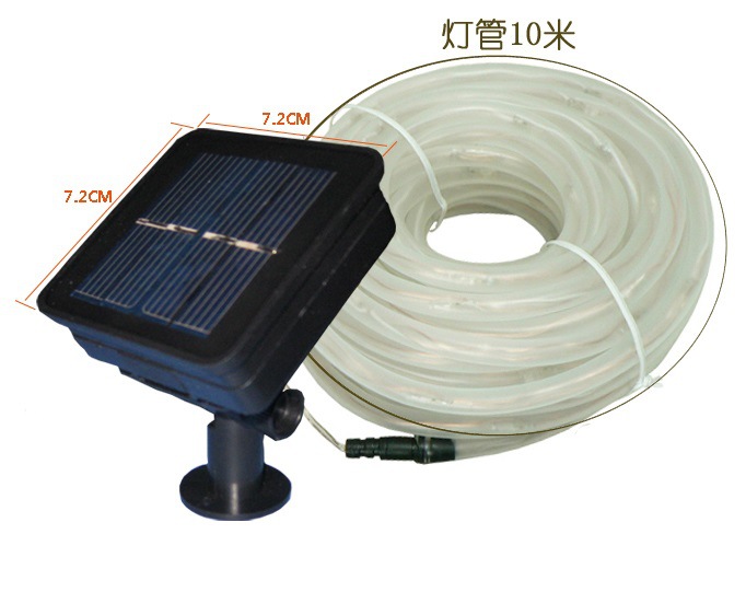 Outdoor Waterproof LED Solar String Lights Battery Garden Lamp Christmas Lights Manufacturer Platinum 9 Silicone Tube Light String