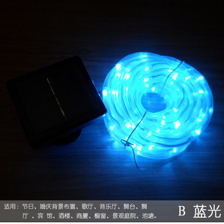Outdoor Waterproof LED Solar String Lights Battery Garden Lamp Christmas Lights Manufacturer Platinum 9 Silicone Tube Light String