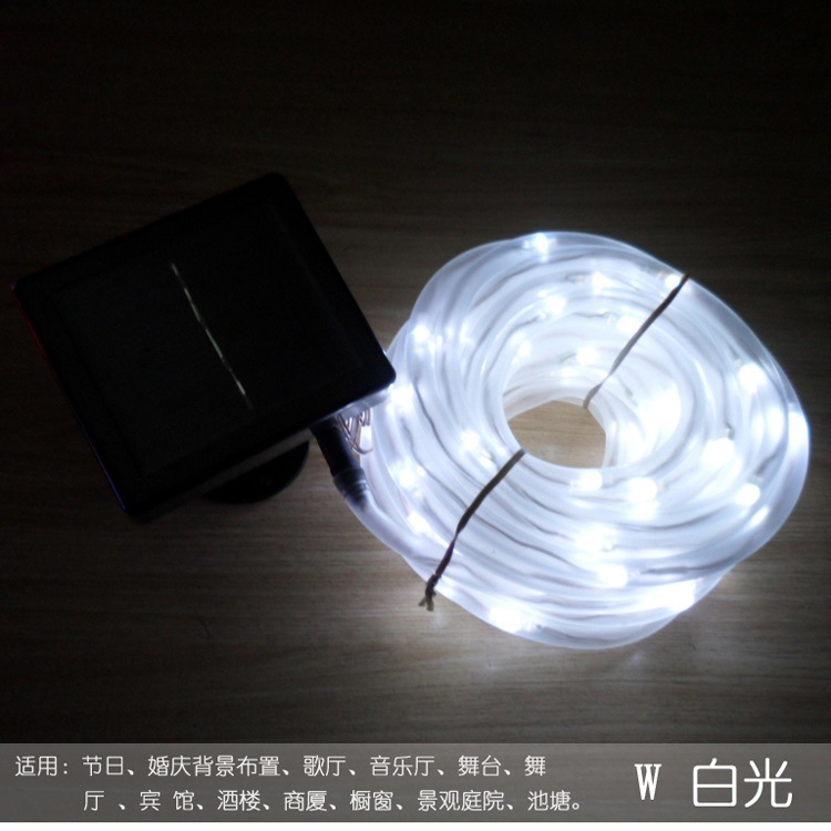 Outdoor Waterproof LED Solar String Lights Battery Garden Lamp Christmas Lights Manufacturer Platinum 9 Silicone Tube Light String