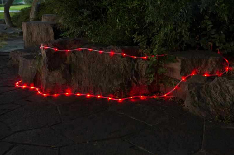Outdoor Waterproof LED Solar String Lights Battery Garden Lamp Christmas Lights Manufacturer Platinum 9 Silicone Tube Light String