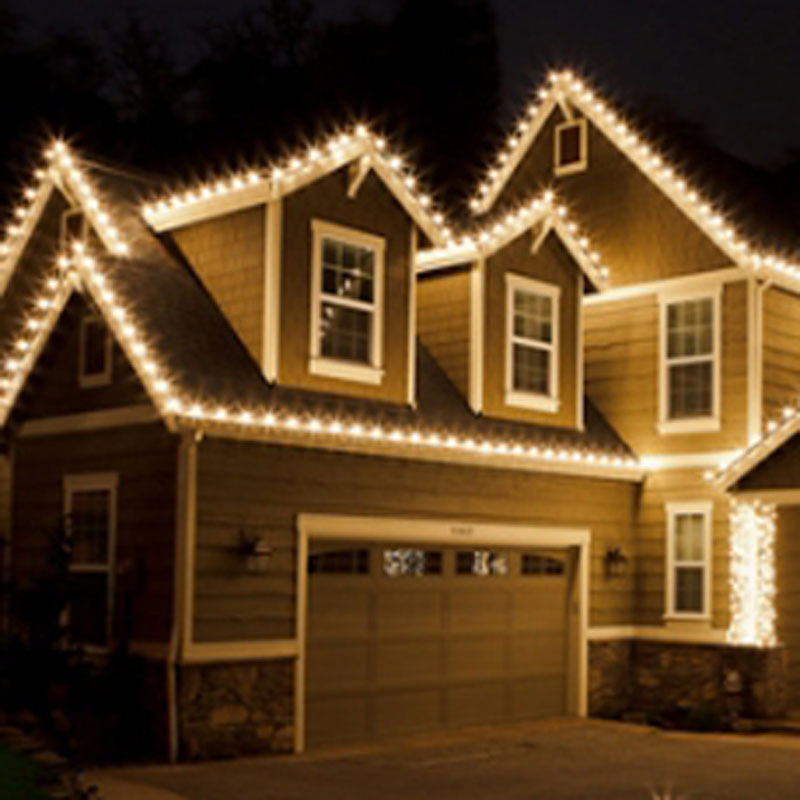 Factory Spot LED Lighting Chain Outdoor Waterproof Exposed Light Wedding Celebration Decoration christmas lights