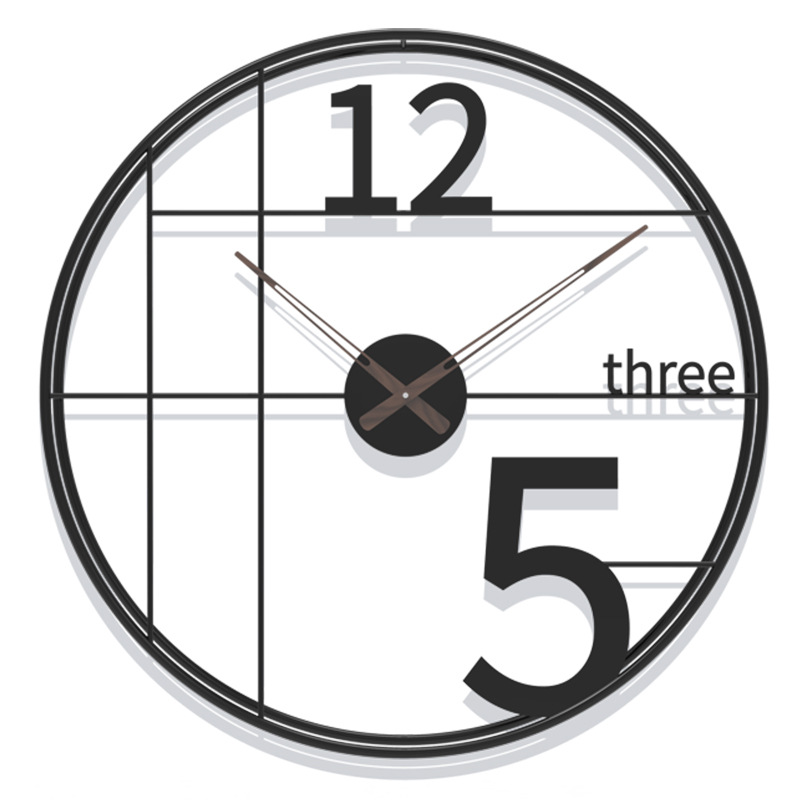 Nordic Clock Simple Wall Clock Living Room Home Decoration Pocket Watch Affordable Luxury Fashion Artistic Creative Clock Wall Hanging Wall Clocks