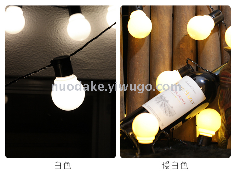  solar Christmas lights string solar bulb lights string outdoor waterproof lighting decorative lights atmosphere lights