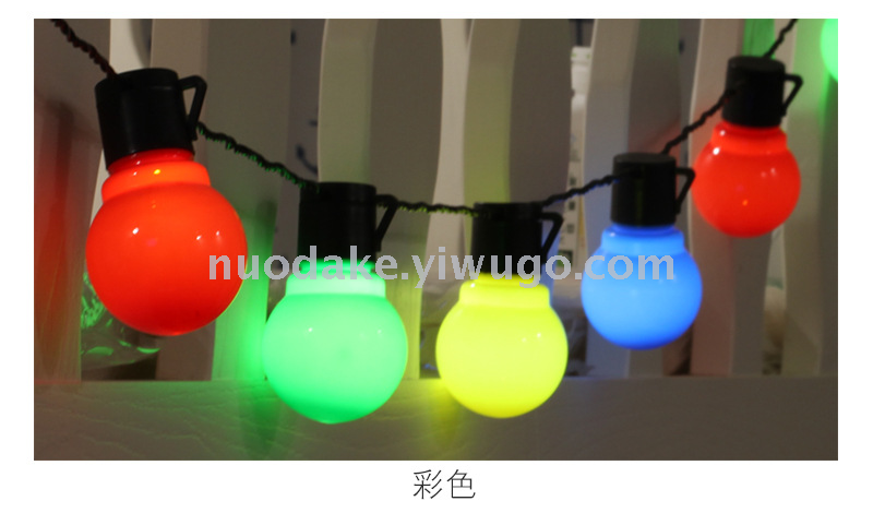  solar Christmas lights string solar bulb lights string outdoor waterproof lighting decorative lights atmosphere lights