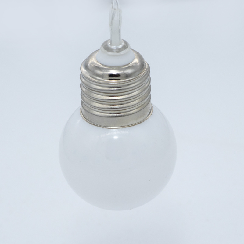 Manufacturers direct sales smiley face led lights Christmas crack ball small pendant Christmas lights string accessories tree lights wholesale
